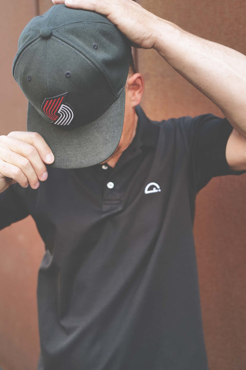 polo simple black