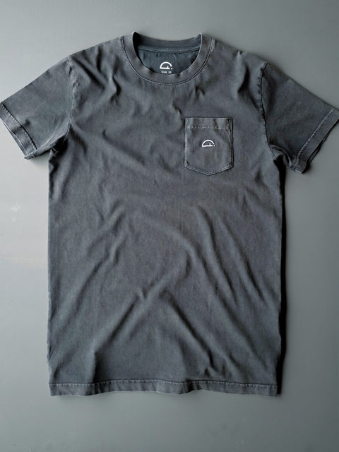 basic shirt black washed