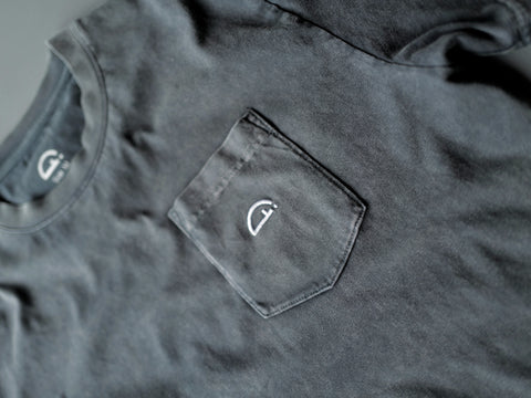 basic shirt black washed