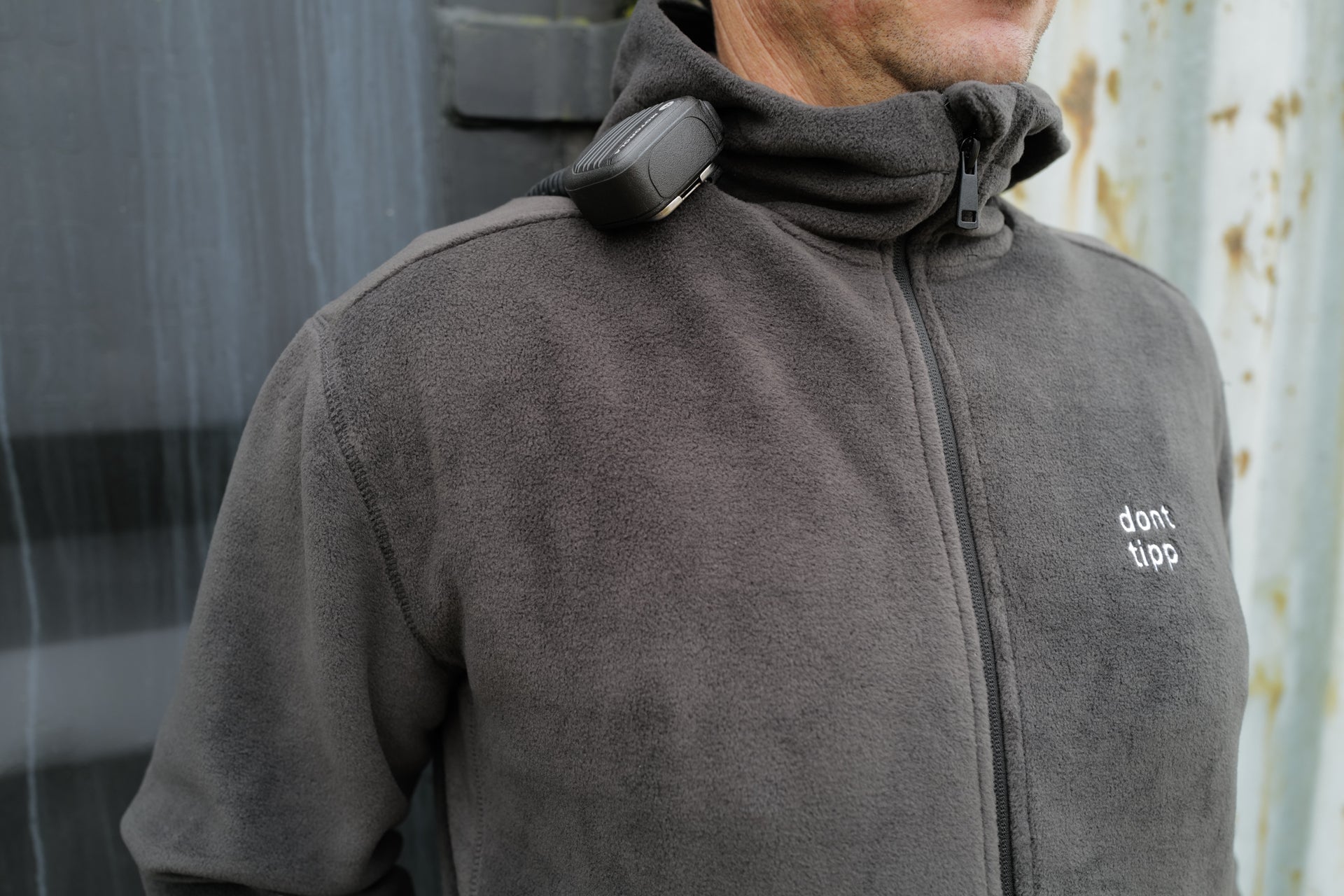 fleece jacket grey